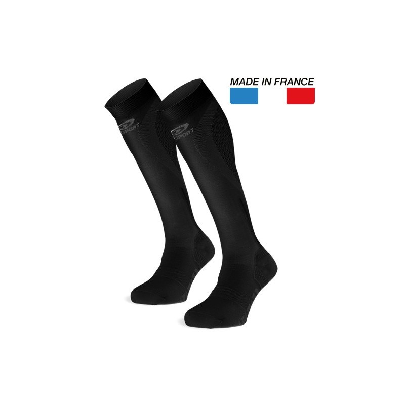 BV SPORT Wellbeing and travel socks CONFORT black