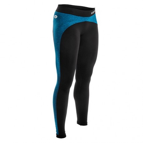 BV SPORT | Anti-cellulite compression legging KEEPFIT woman black-blue |  Fitness \u0026 Running