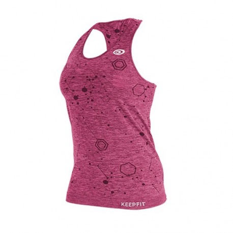 Débardeur Keepfit Rose Chiné L - Bv Sport