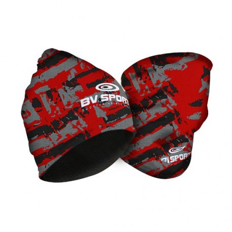 Bonnet-tour De Cou Army Noir/rouge Taille Unique - Bv Sport
