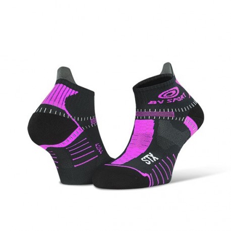 Socquettes Trail Stx Evo Noir-rose 42/44 - Bv Sport