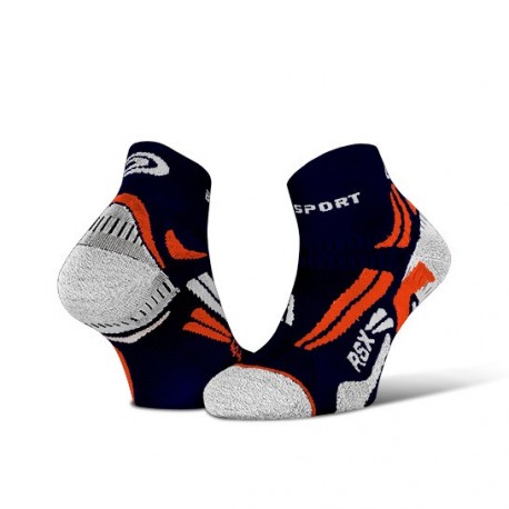 Socquettes Running Rsx Evo Bleu-orange 42/44 - Bv Sport