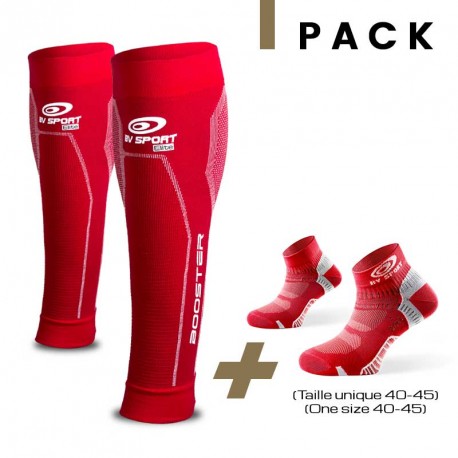 Pack Booster Elite Rouge + Light One Rouge 40-45 M+ - Bv Sport