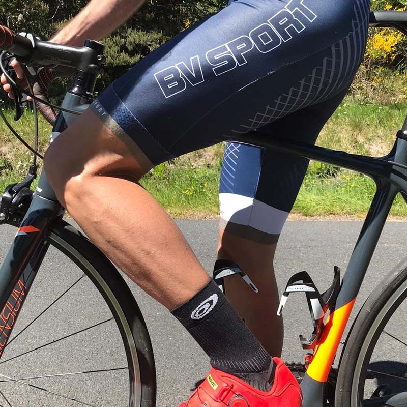 BV SPORT | Calze ciclismo nero | bici, mtb, bmx, vtt