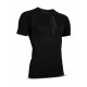 T-shirt RTECH EVO2 1/2 ZIP noir | BV Sport