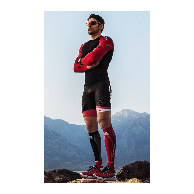 BV SPORT Sleeves Booster Elite blackgreen Calf Compression sleeves