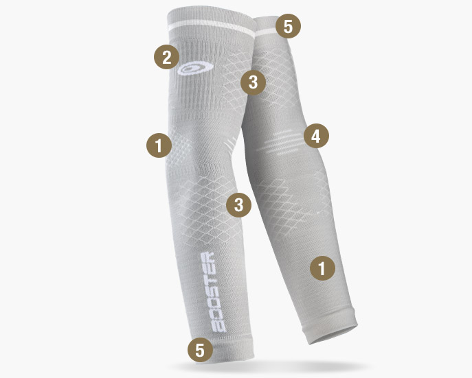 Arm sleeves Booster grey