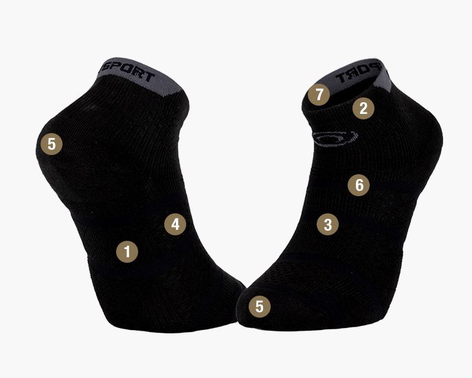 TREK GR socks brown/green