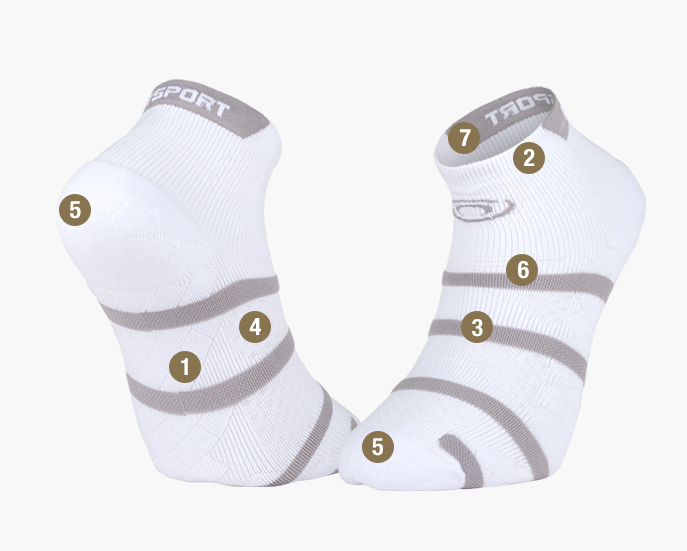 TREK GR socks brown/green