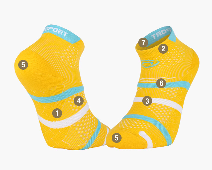 TREK GR socks brown/green