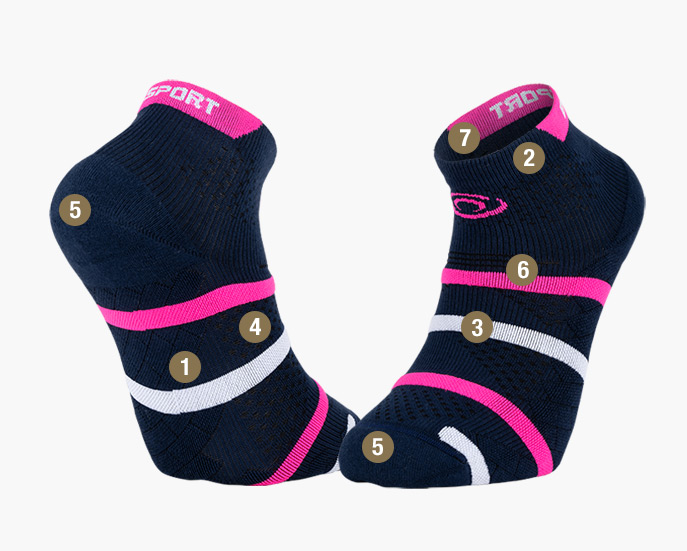 TREK GR socks brown/green