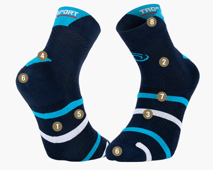 TREK GR socks brown/green