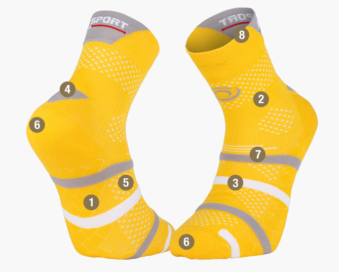 TREK GR socks brown/green