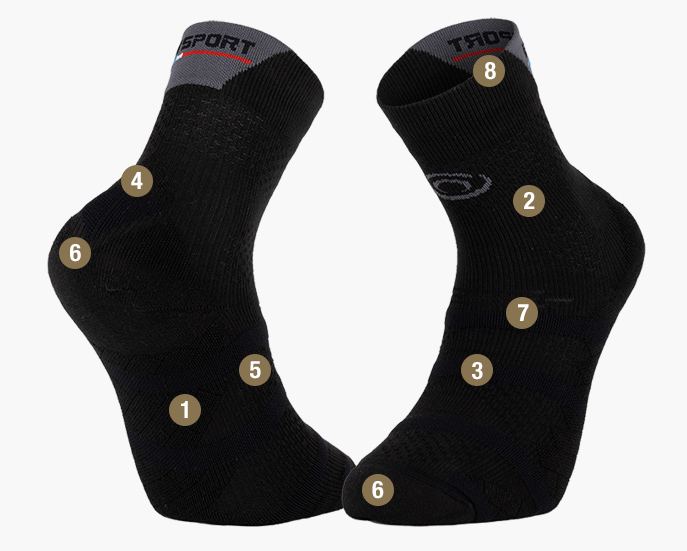 TREK GR socks brown/green