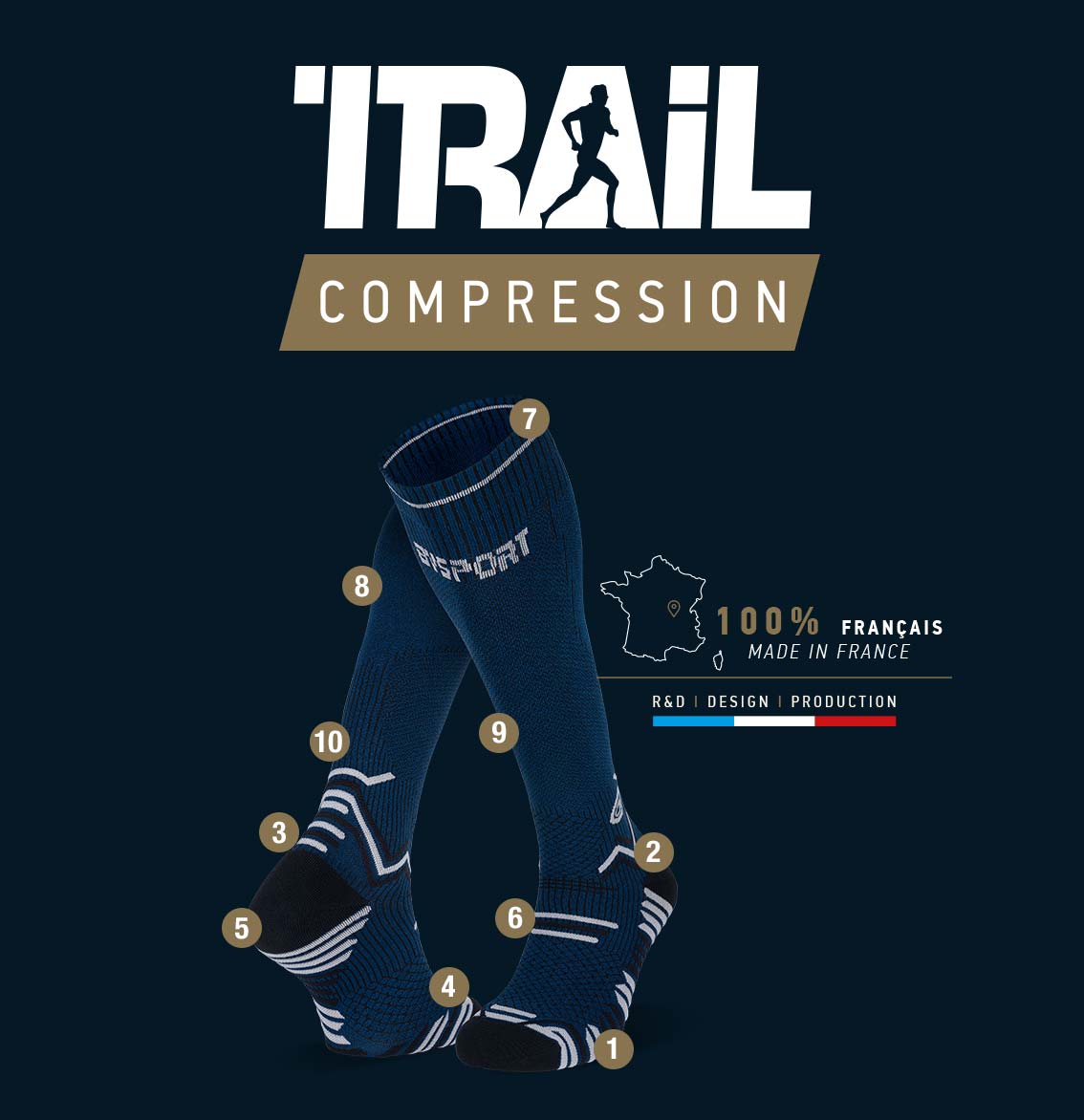 Calze_Trail_compresssion_blu-nero