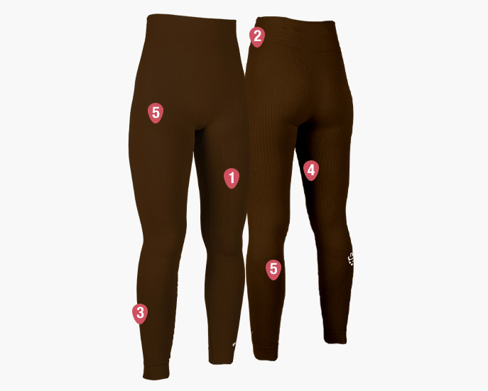 Leggings Keepfit brown
