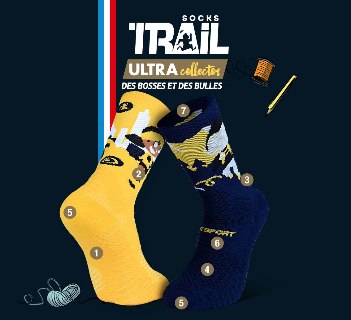 Central Park trail socks TRAIL ULTRA - Collector DBDB | Made in France