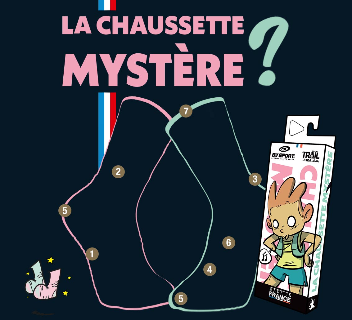 Chaussettes TRAIL ULTRA Mystère - Collector DBDB | Made in France