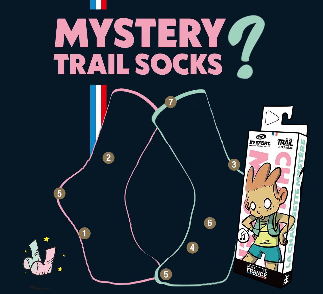 Mystery trail socks TRAIL ULTRA - Collector DBDB | Made in France