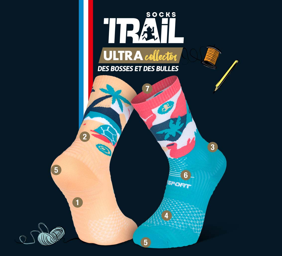 Fournaise trail socks TRAIL ULTRA - Collector DBDB | Made in France